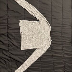 Hollister Heathered Gray Knit Top